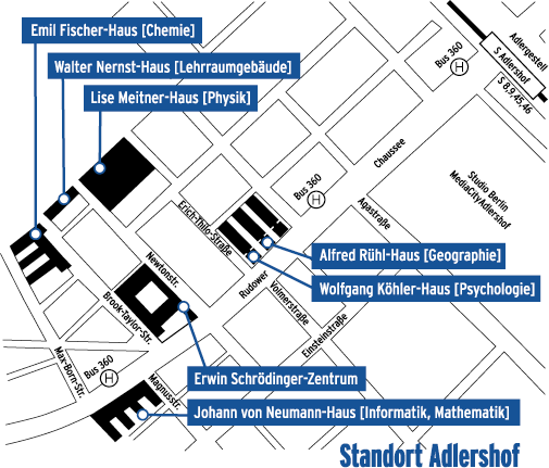 Campuskarte Adlershof