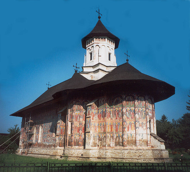 http://commons.wikimedia.org/wiki/File:Moldovita_monastery1.jpg